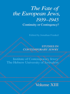cover image of Studies in Contemporary Jewry